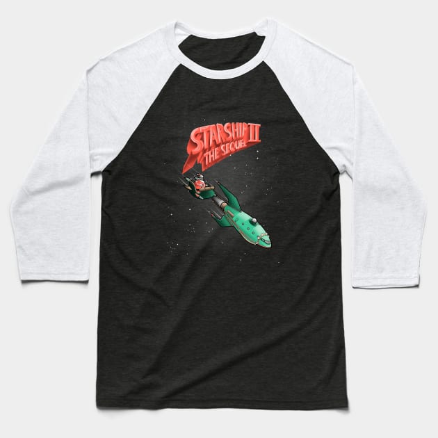 Starship II the sequel Baseball T-Shirt by Cromanart